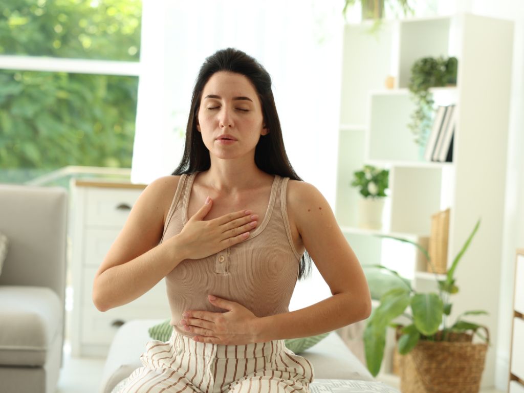 calm down during an anxiety attack at home